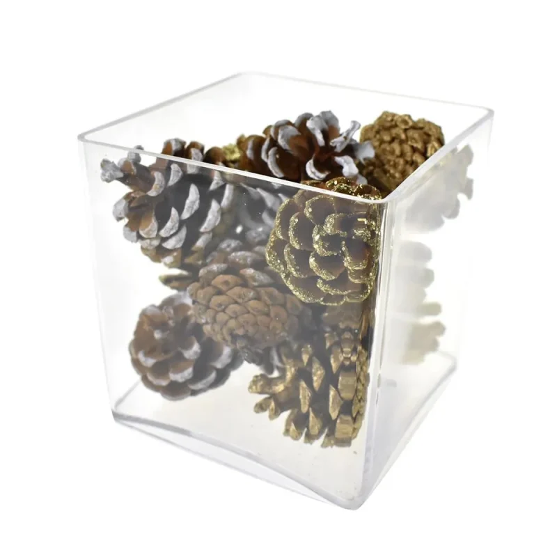 pine cone christmas bowl fillers 27 piece set