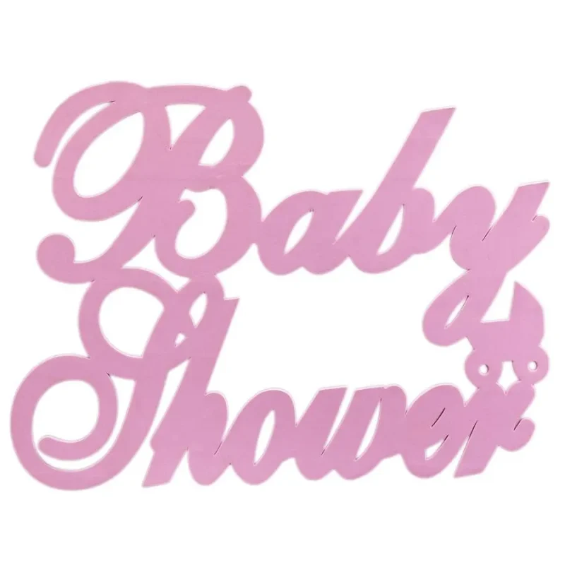 pink 24 inch baby shower foam decor large