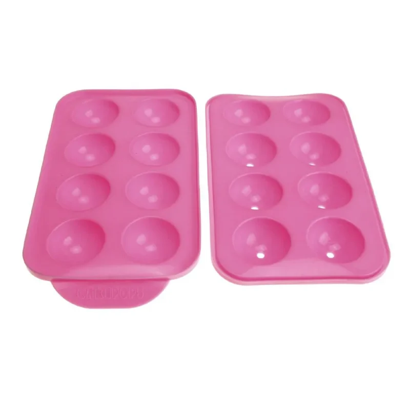 pink cake pop silicone mold set 7 5