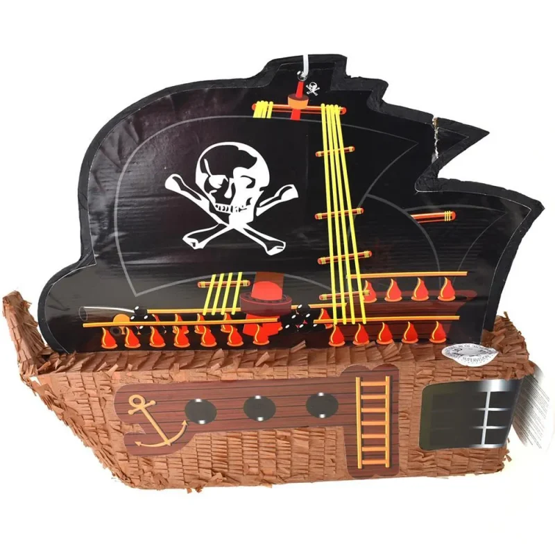 pirate ship sail pinata 20 25 inch brown