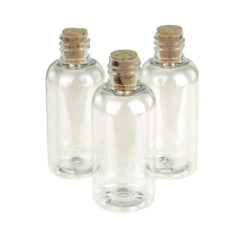 plastic pet corked jar bottles 3 boston 12 pack