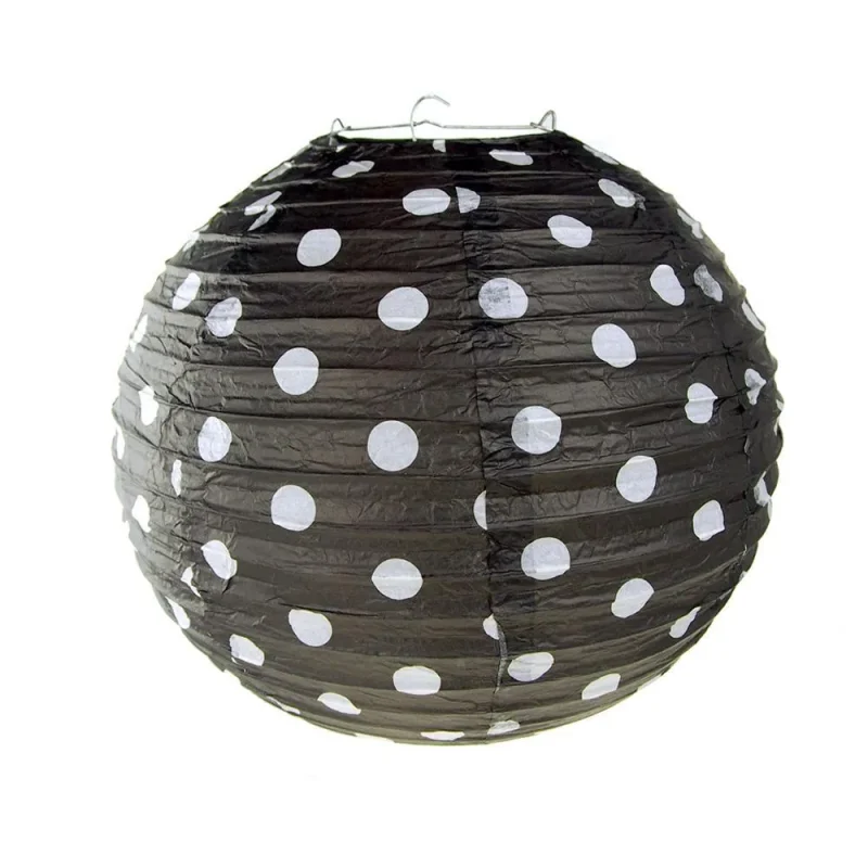 polka dot 12 inch hanging paper lanterns