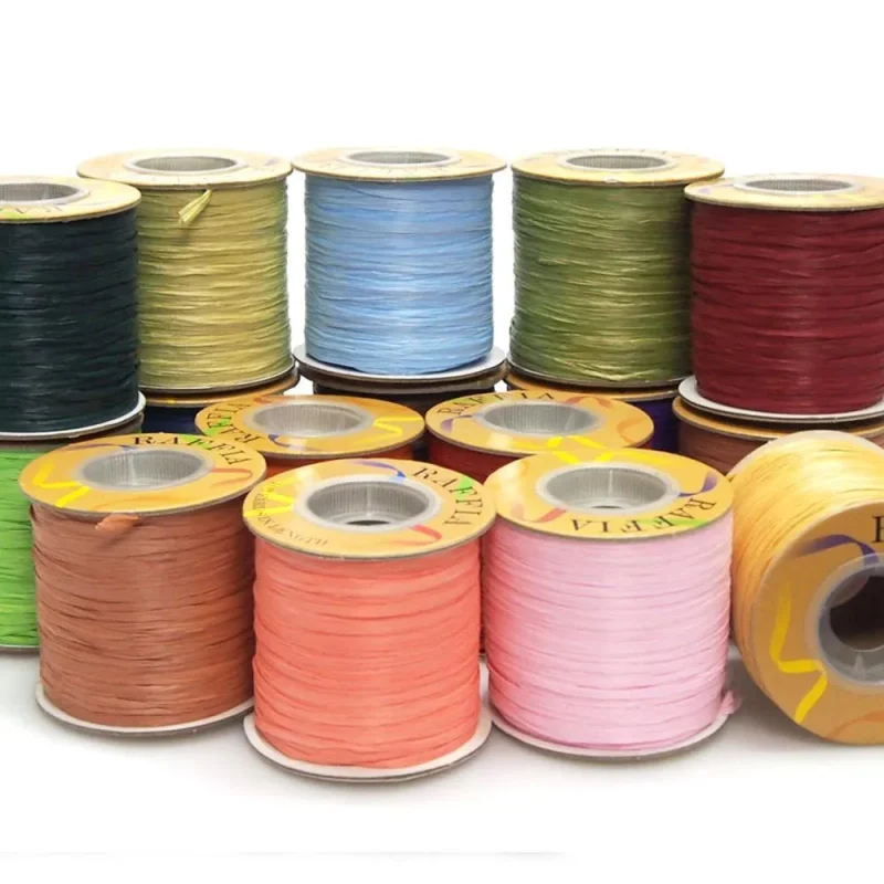 raffia ribbon 1 4 wide 100 yards matte finish