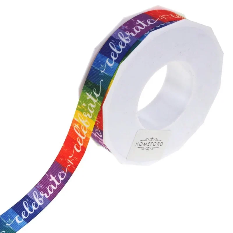 rainbow grosgrain ribbon 7 8 x 25 yards