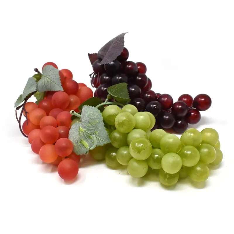 realistic grape bunch cluster 7 inch lifelike design