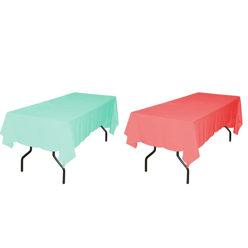 rectangular plastic tablecloth 54 x 108