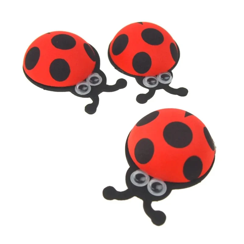 red foam ladybug favors w googly eyes 2 1 4 diameter 10 pack