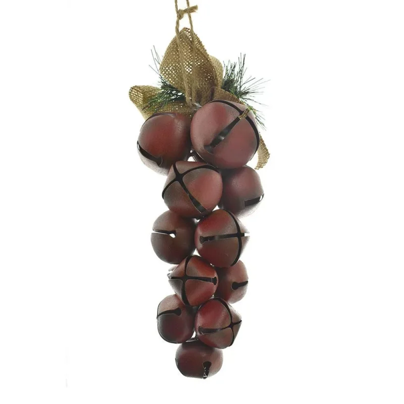 red grape metal bell cluster 10 inch