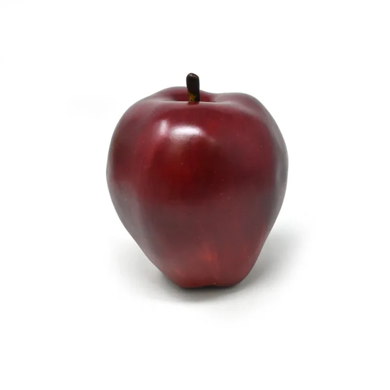 red juicy apple bowl filler 3 1 4 inch artificial decor