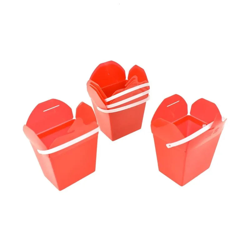 red plastic favor boxes with handle 2 5 5 pack