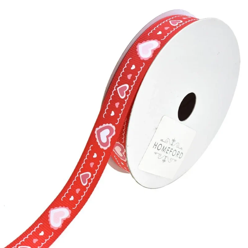 red scalloped grosgrain ribbon 5 8 x 10 yards