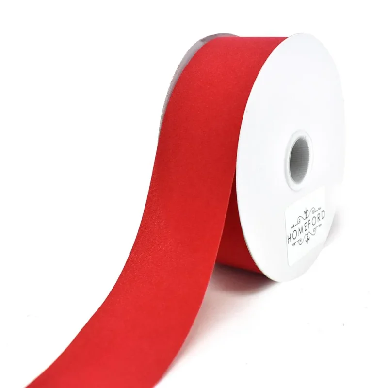 red velvet cut edge ribbon 1 5 x 25yd for christmas