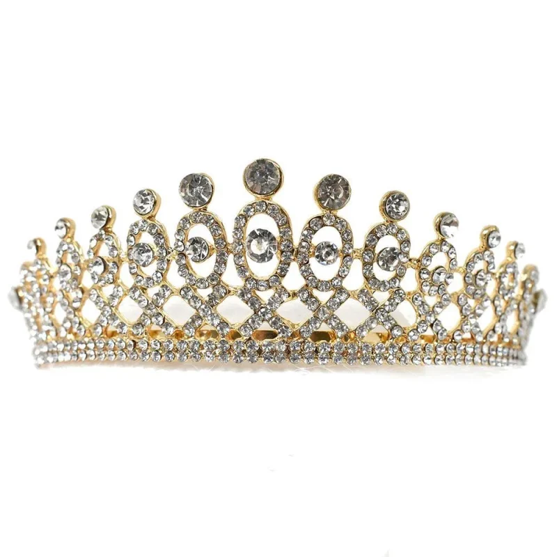 regal patterned jeweled tiara 5 inch