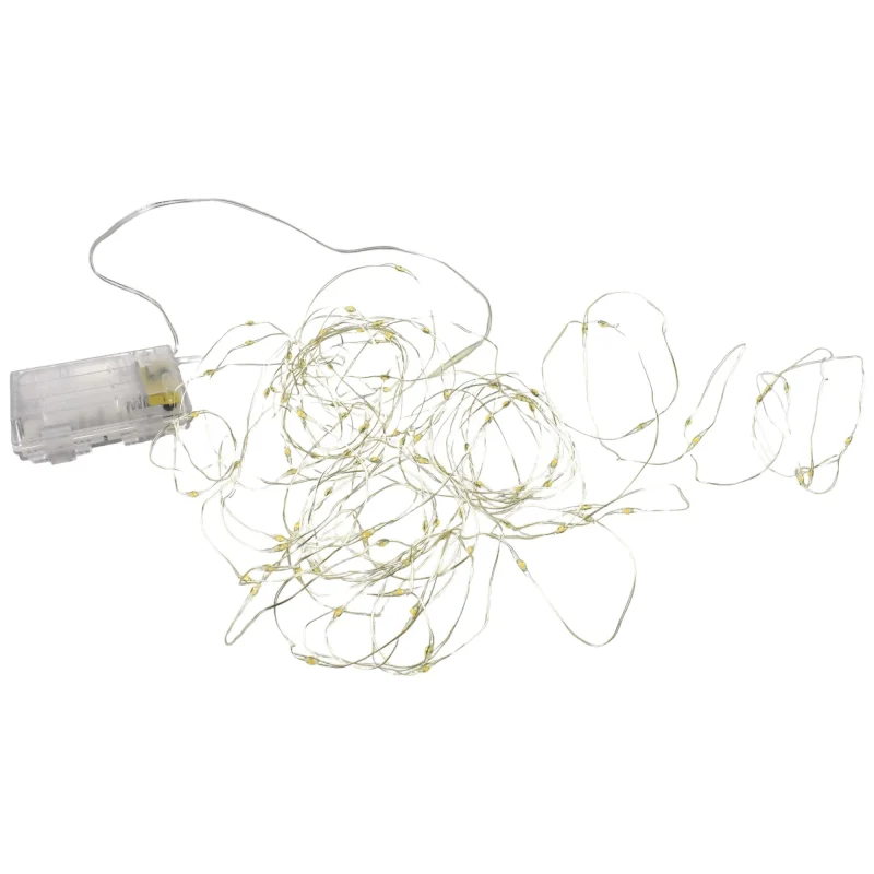 remote led string fairy lights 33ft warm white