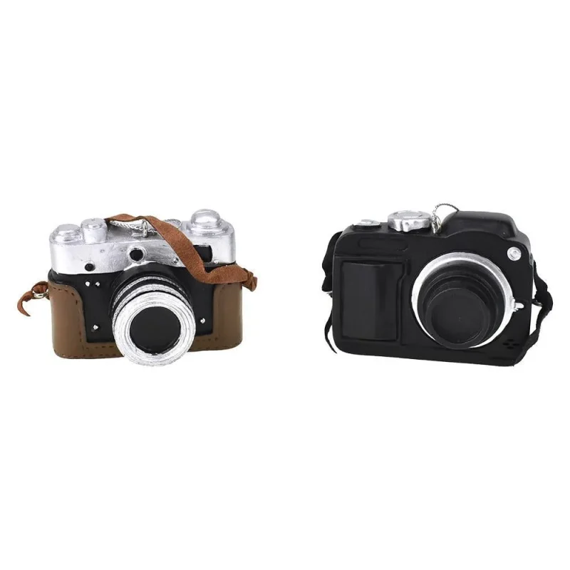 resin digital camera ornaments assorted colors 2 piece 2 5 inch