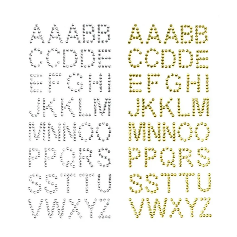 rhinestone alphabet stickers 3 4 inch 40 pack