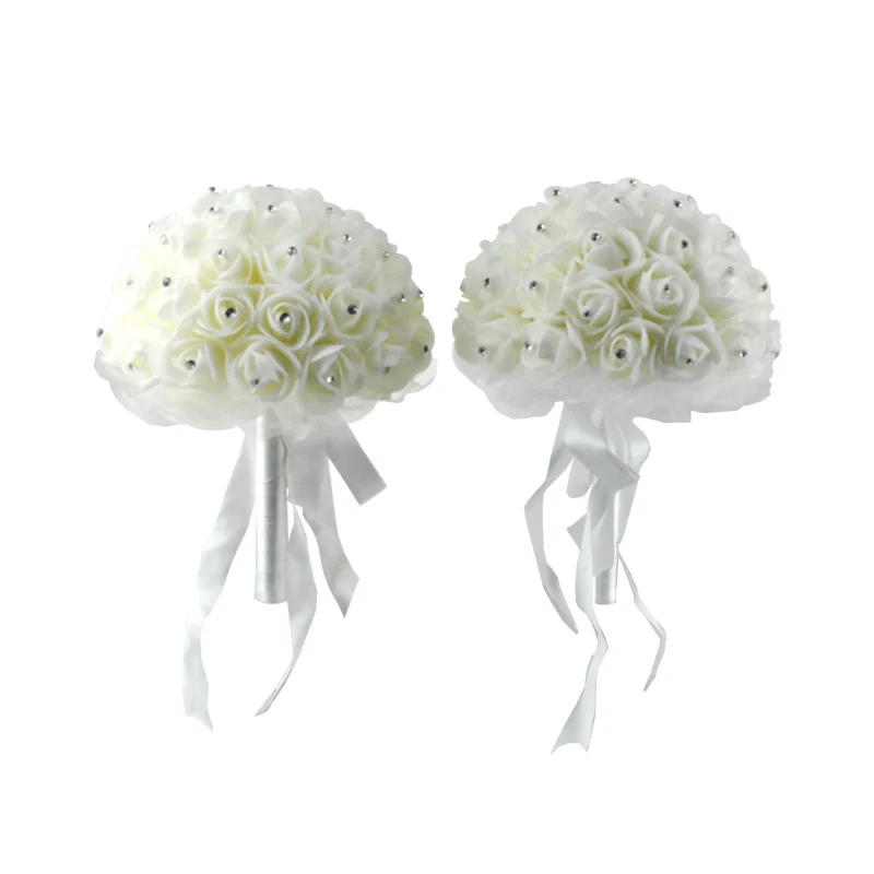 rhinestone foam wedding bouquet 10