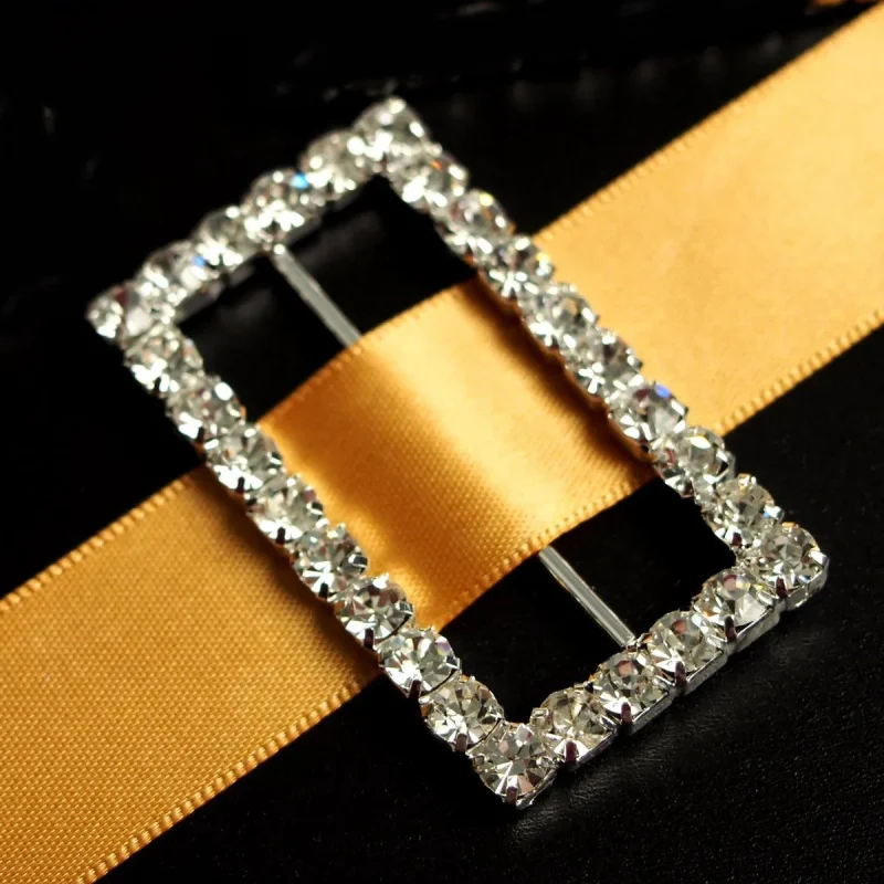 rhinestone rectangle buckles 2 inch set of 4