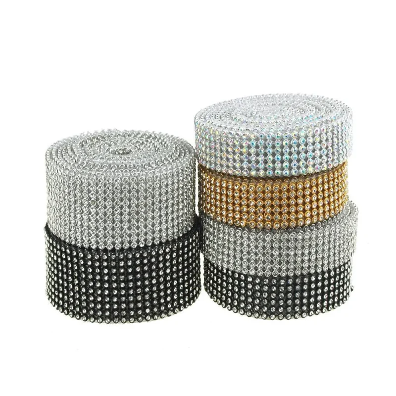 rhinestone ribbon trim 2 yards sparkling craft accent