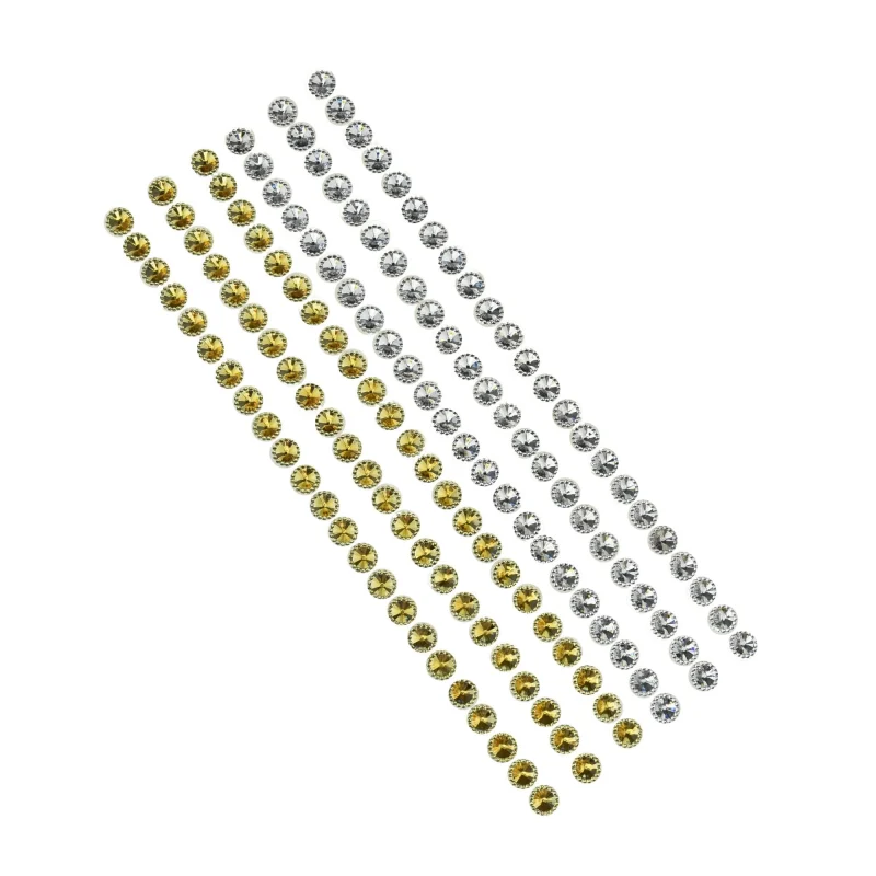 rhinestone stud stickers 1 2 inch 3 pack strips