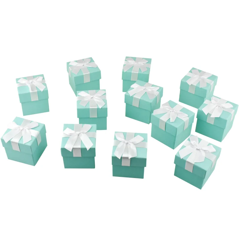 robin s egg blue mini square gift boxes 2 5 x 12