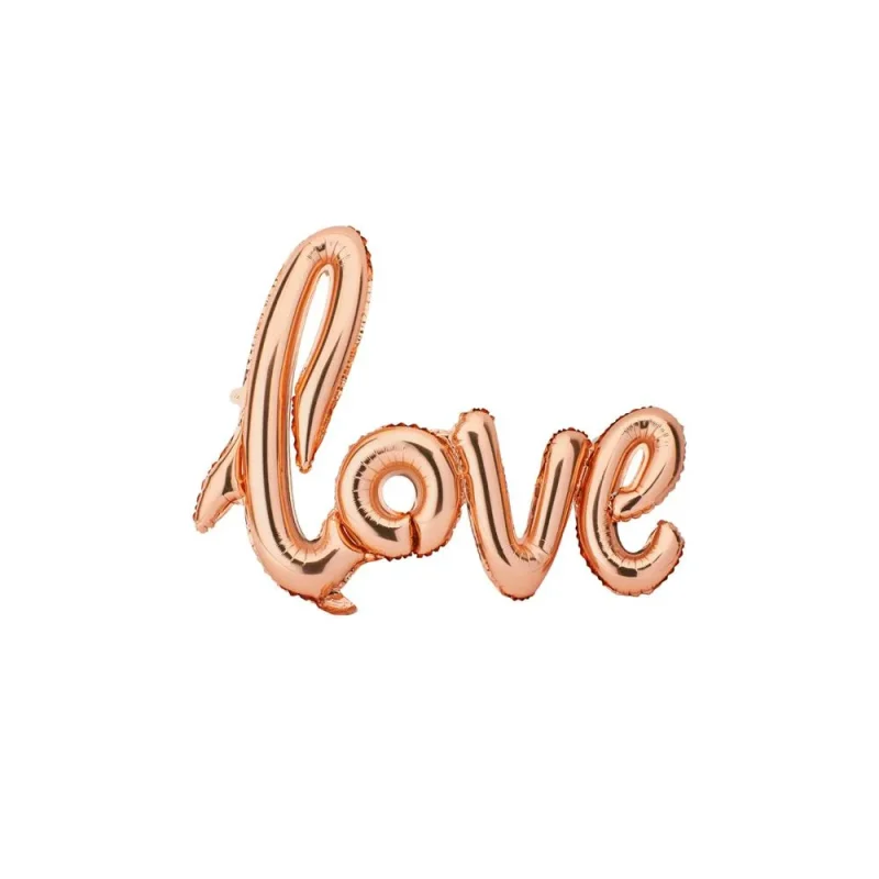 rose gold aluminum foil love balloon 32 inch