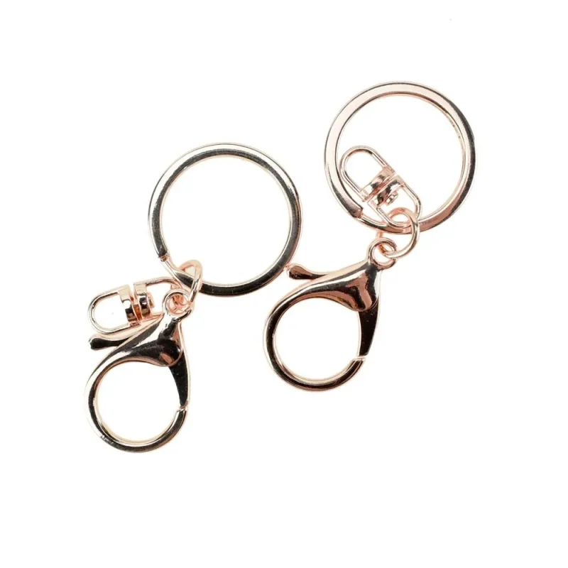 rose gold key ring craft clips 2 piece set 2 5 inch