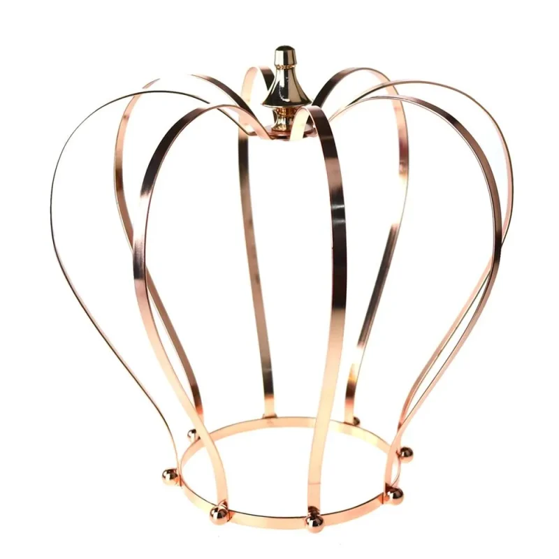 rose gold metal crown table decor 14 inch centerpiece