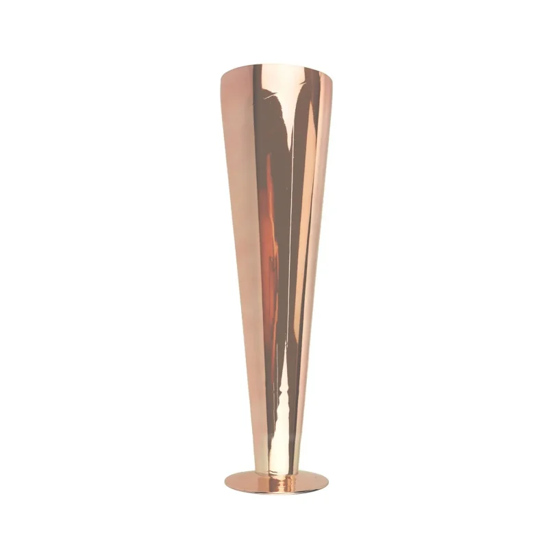 rose gold pilsner trumpet glass vase 16 inch