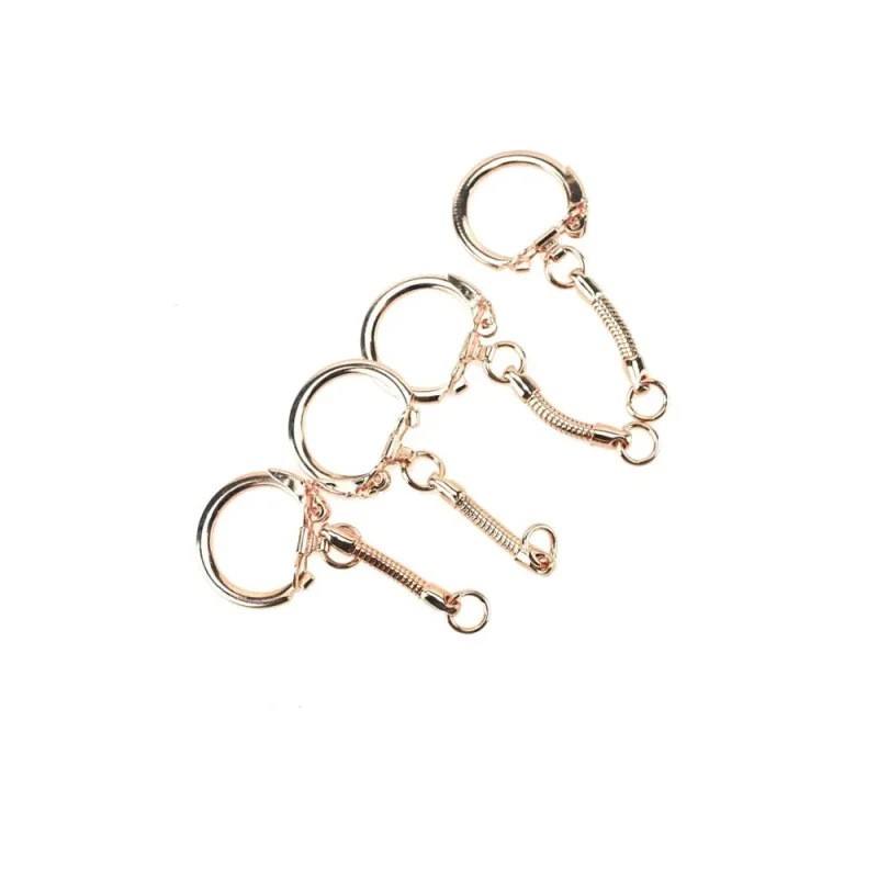 rose gold snake key chains 4 pack 2 5