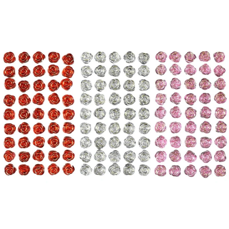 rose rhinestone stickers 9 16 diameter 45 pack