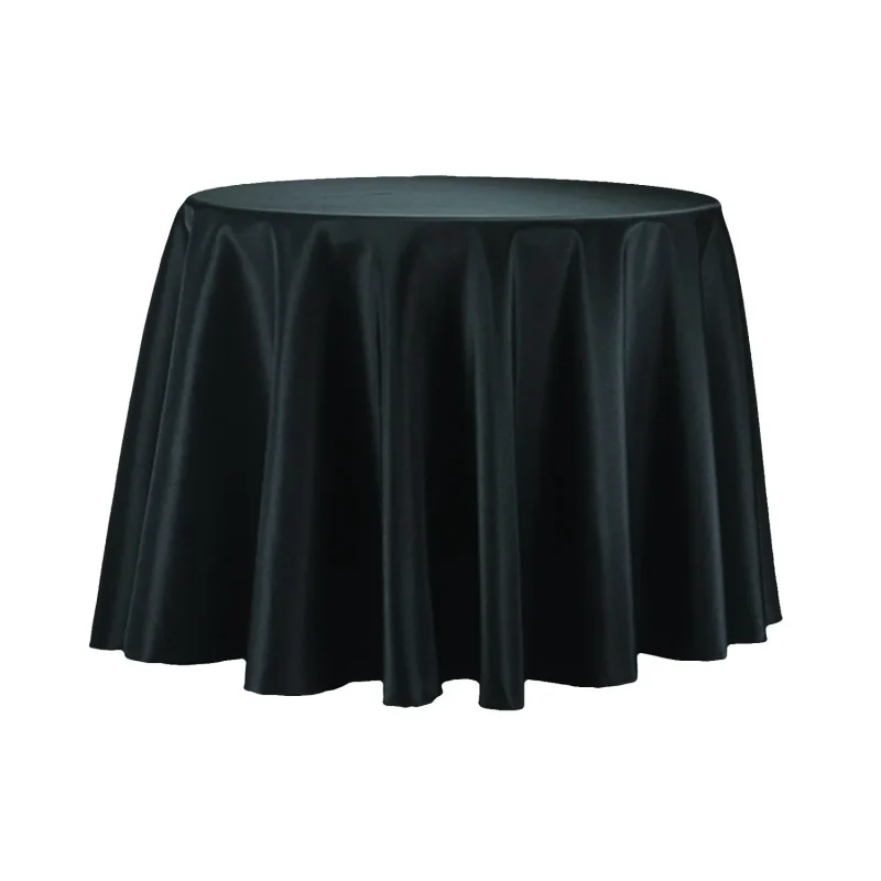 round 90 inch polyester tablecloth