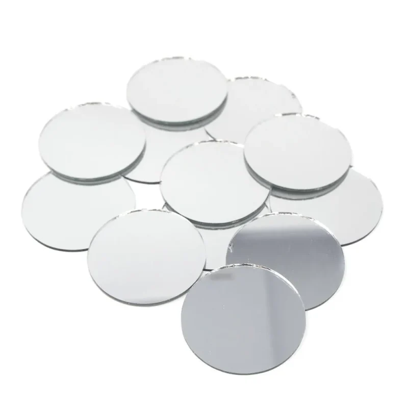 round table scatter mirrors 1 5 inch 12 pack