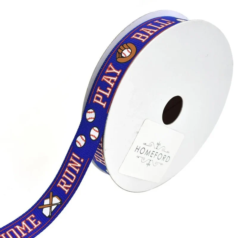 royal blue baseball grosgrain ribbon 5 8 x 10 yards