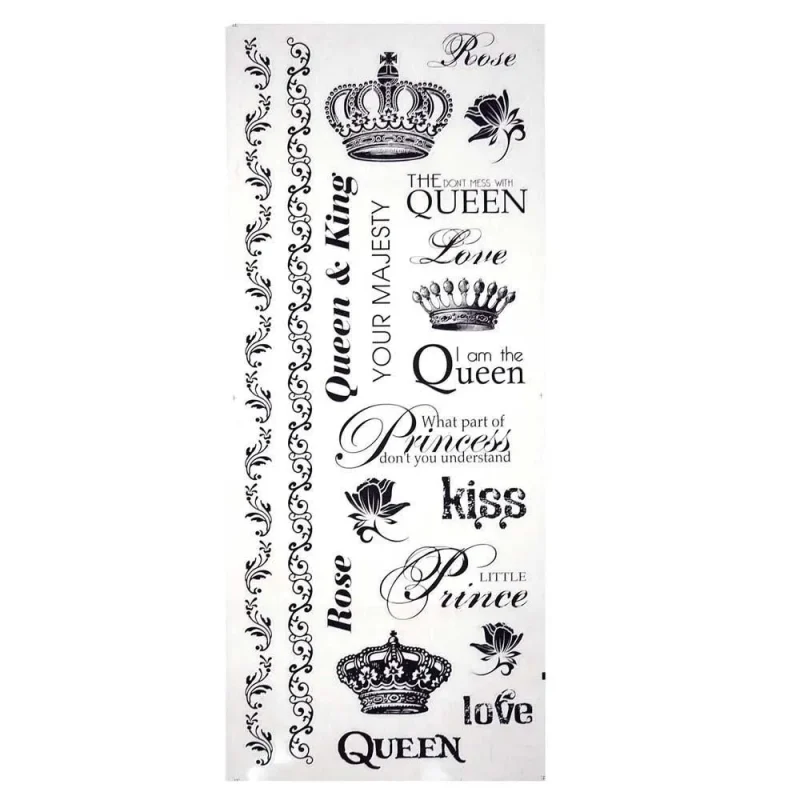 royal crown photo safe clear stickers 20 pack