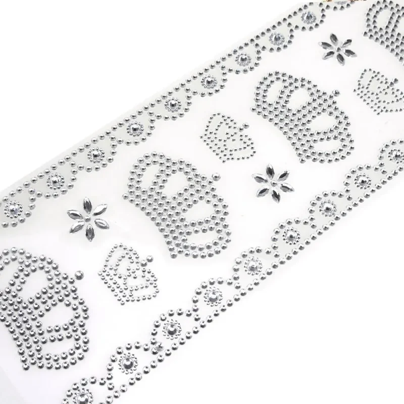 royal crown rhinestone art stickers 12 pack