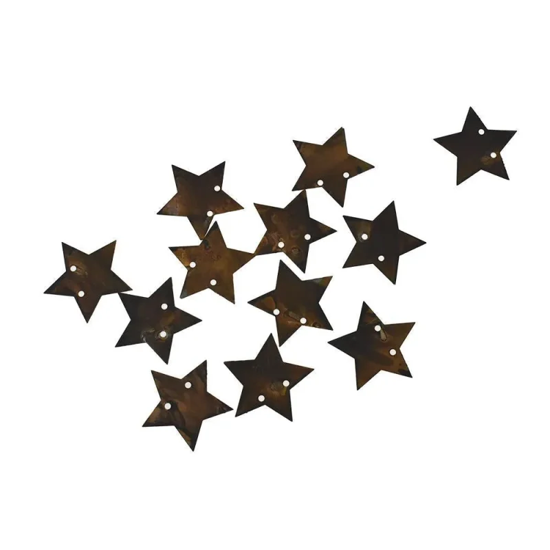 rusted tin stars 2 5 inch 12 pack