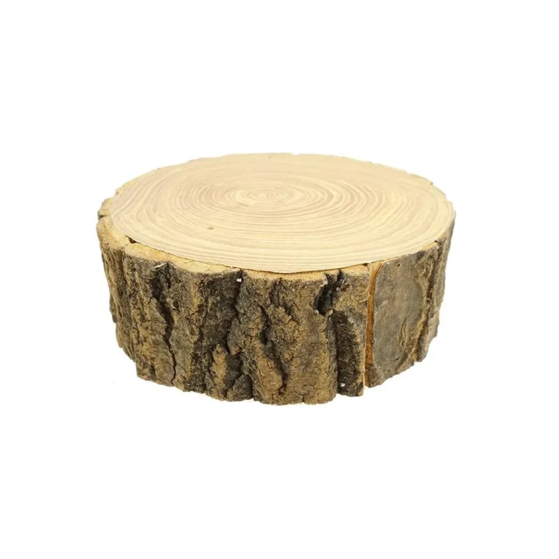 rustic 6 5 wood tree slice with bark