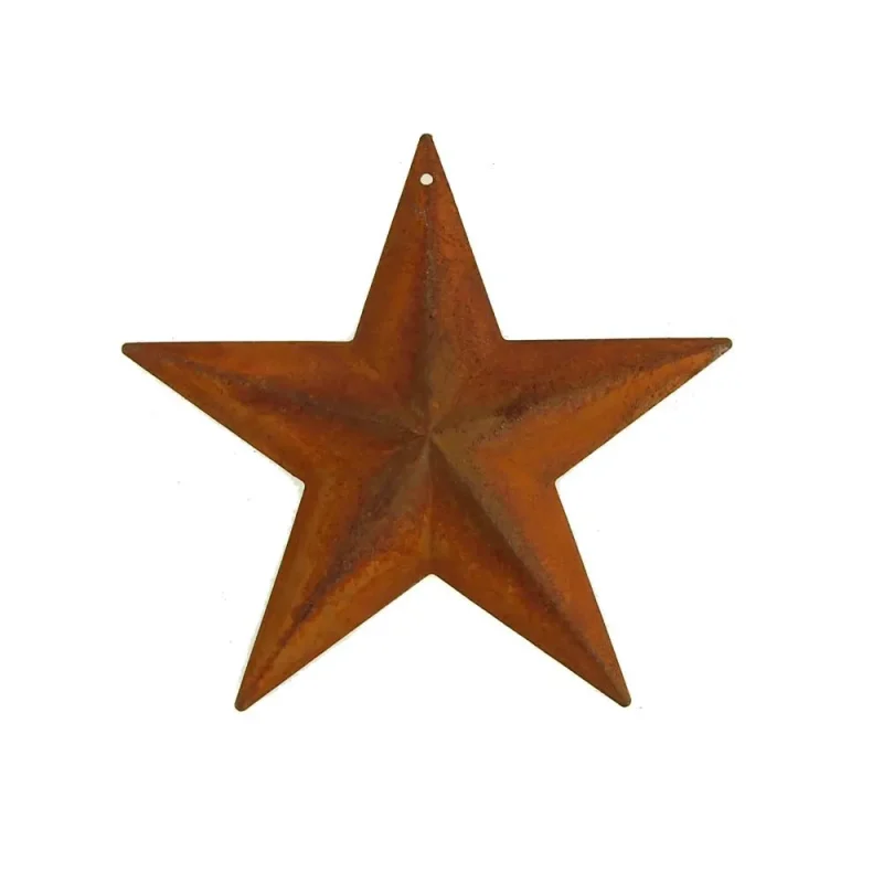 rustic metal star christmas decor 7 3 4 inch