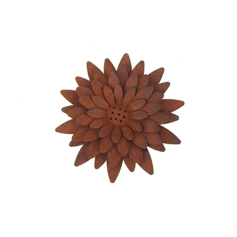 rusty metal sunflower pick 4 5 inch