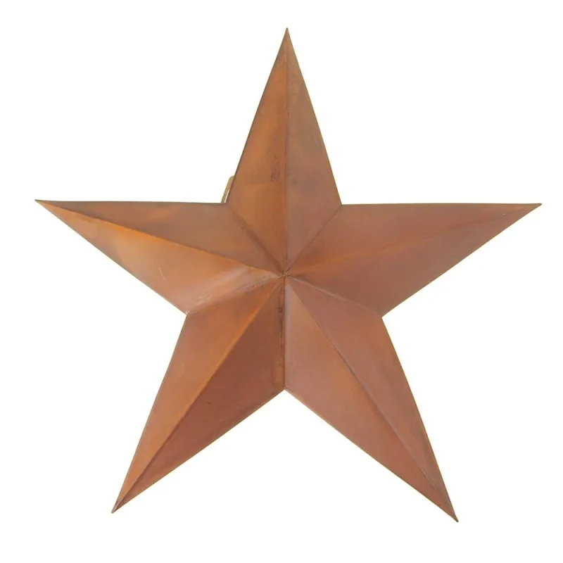 rusty star metal christmas hanging decor 18