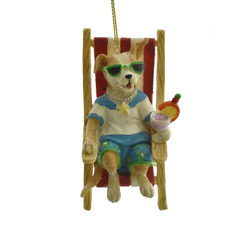 sailor dog beach chair ornament 3 5 christmas decor