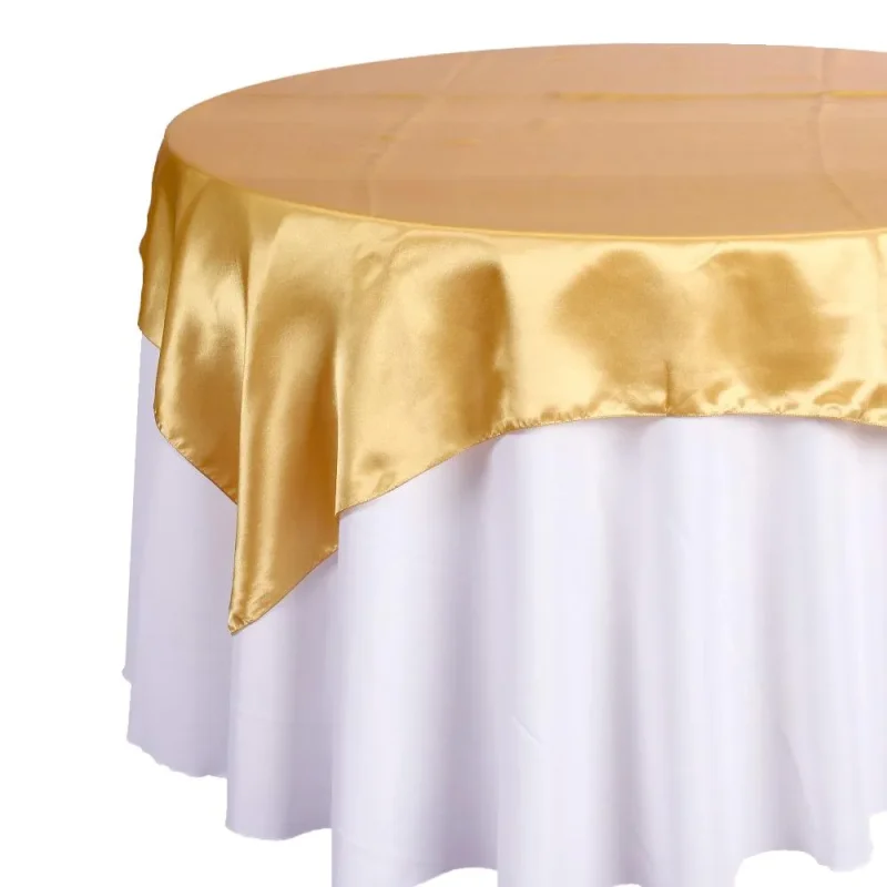 satin table overlay cover 72 x 72