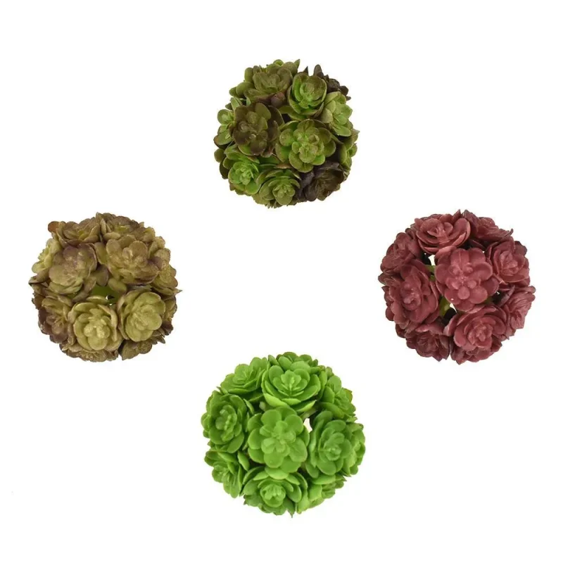 sedum orb vase filler 2 inch set of 4