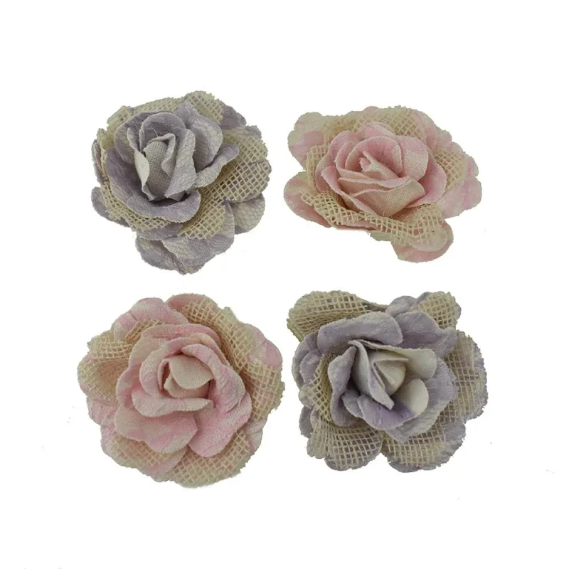 self adhesive canvas rose flower burlap 2 5 4