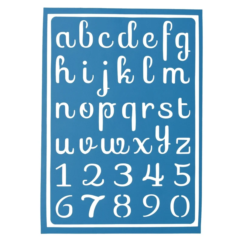 self adhesive number letter stencils 7 75 1 sheet