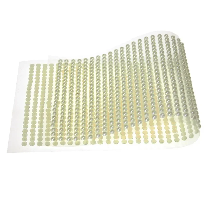 self adhesive plastic pearl flat bead stickers