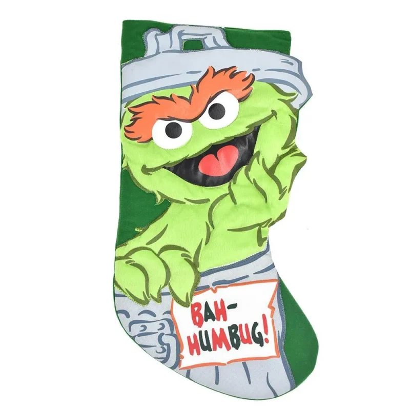 sesame street oscar christmas stocking 19 inch