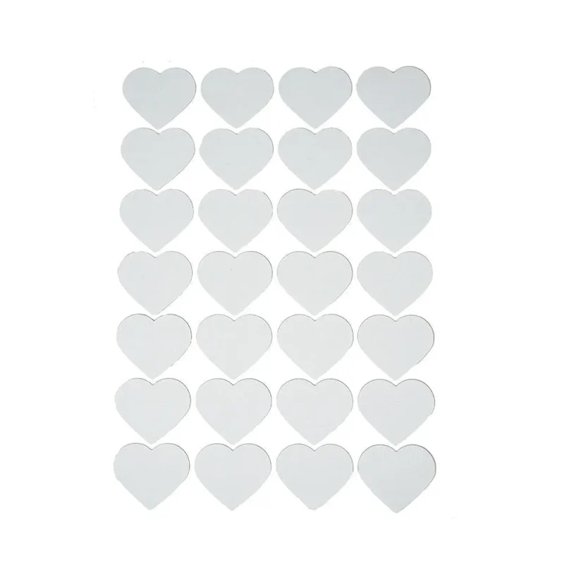 sewn cotton heart stickers 1 88 28 pack