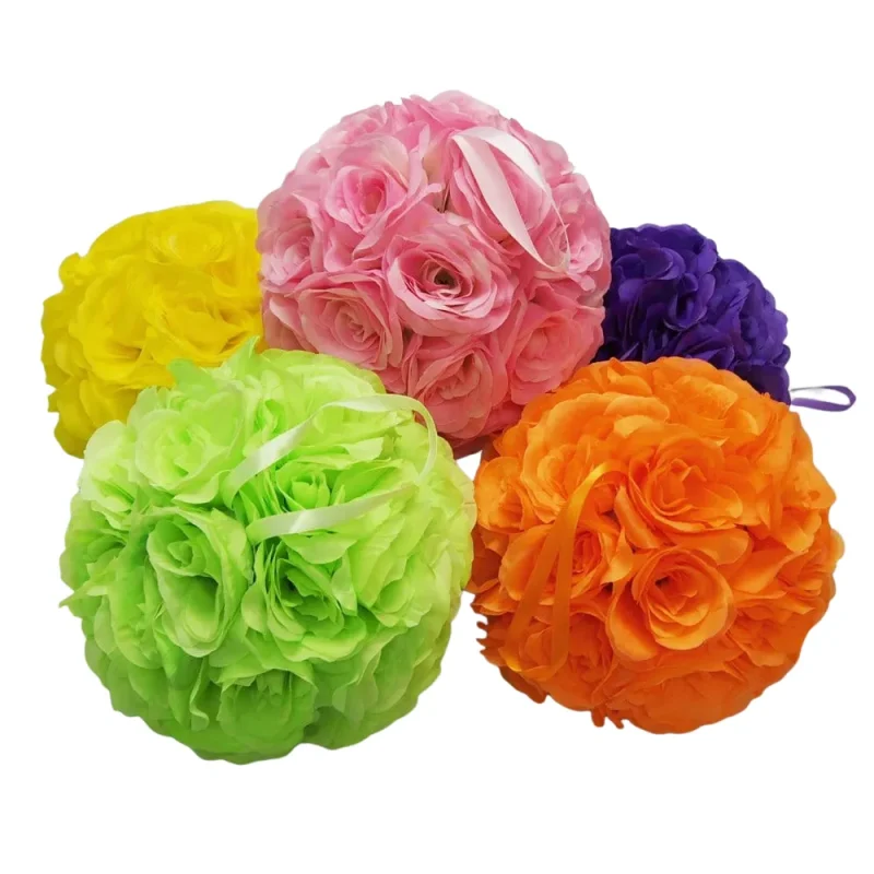 silk 10 inch kissing ball centerpiece with hanging loop